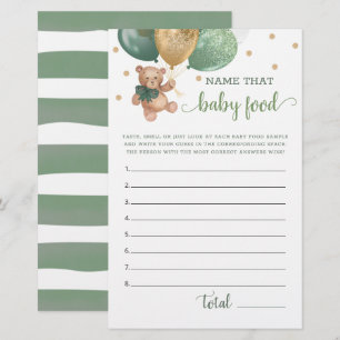 Grünen Namen tragen, dass Baby Food Game Teddy Bär