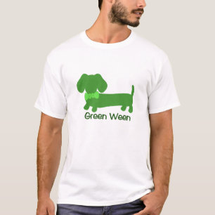 Grünen Ween St Patrick TagesDackel-Dackel-Hund T-Shirt