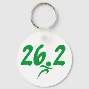 Grüner 26,2-Marathon Schlüsselanhänger