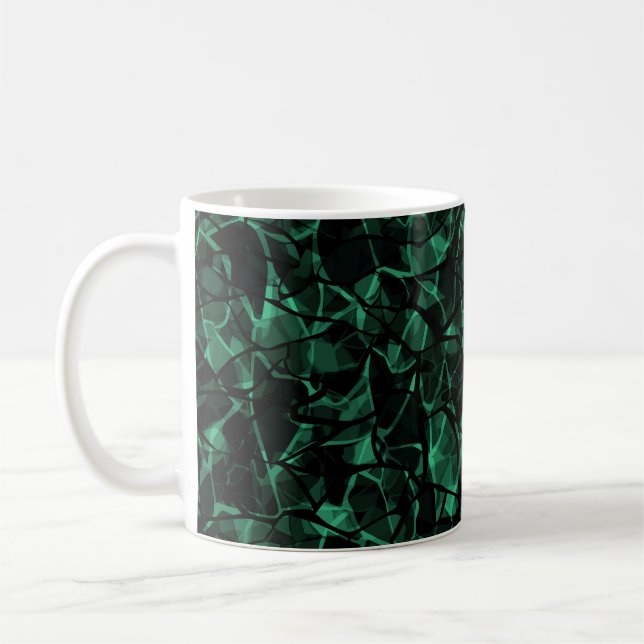 grüner abstrakter kaffeetasse (Links)