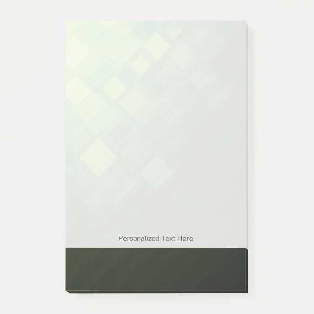 Grüner abstrakter Technologieentwurf Post-it Klebezettel (Vorderseite)