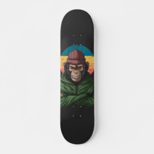 Grüner Affe Skateboard