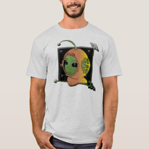 Grüner alien-Armee-Soldat T-Shirt