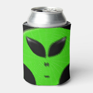 Grüner alien-Kopf Dosenkühler