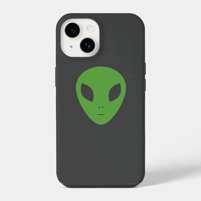 Grüner Alien Phone Case iPhone 14 Hülle (Rückseite)