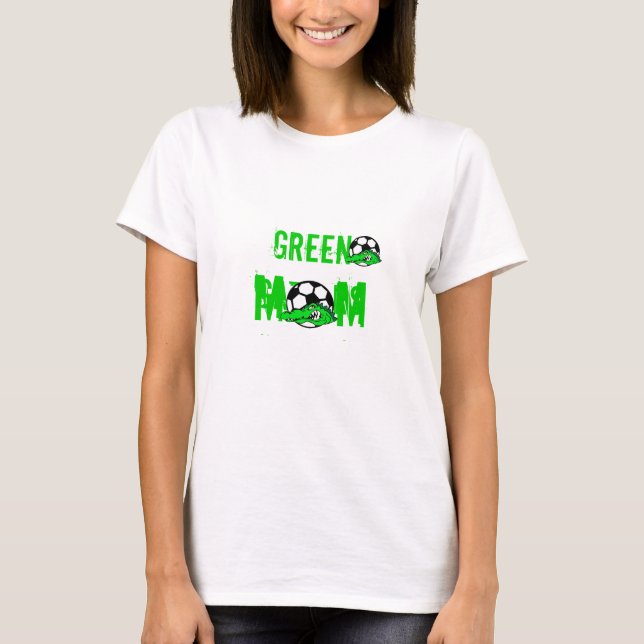 Grüner AlligatorMama-T - Shirt (Vorderseite)