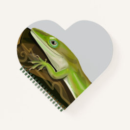 Grüner Anolen-Echse Notizbuch