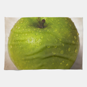 Grüner Apfel Küchentuch