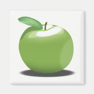 Grüner Apfel Magnet