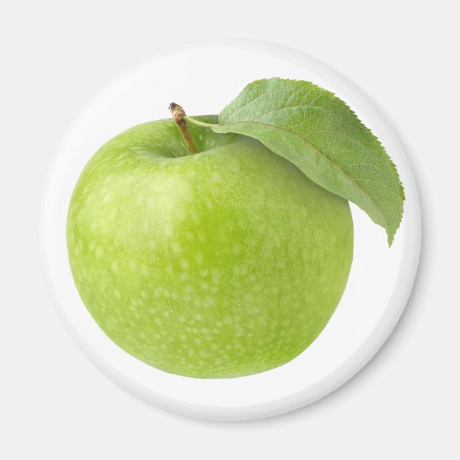 Grüner Apfel Magnet (Vorne)