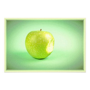 "Grüner Apfel" Niedliches Foto. Jetzt kaufen Fotodruck