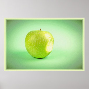 "Grüner Apfel" Niedliches Foto. Jetzt kaufen Poster
