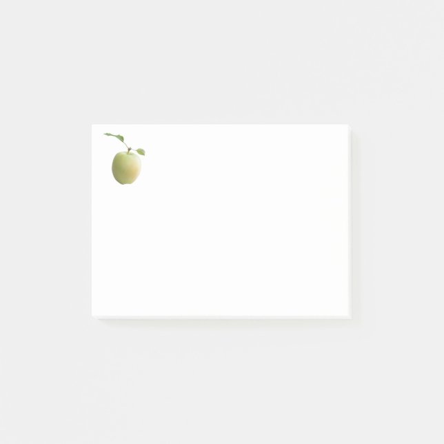 Grüner Apfel Post-it Klebezettel (Vorderseite)