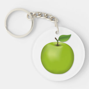 Grüner Apfel Schlüsselanhänger