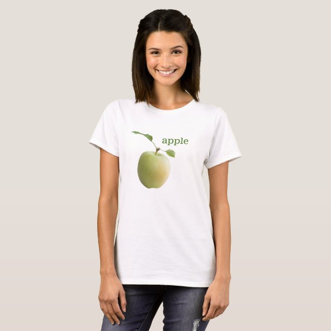 Grüner Apfel T-Shirt (Vorne ganz)