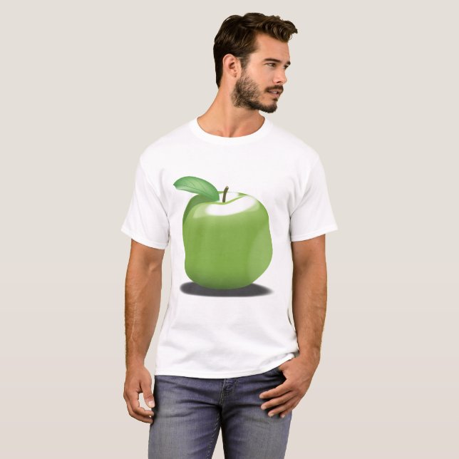 Grüner Apfel T-Shirt (Vorne ganz)
