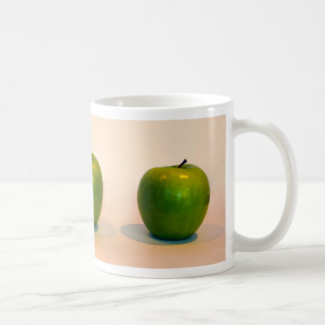 Grüner Apfel Trio Kaffeetasse (Rechts)