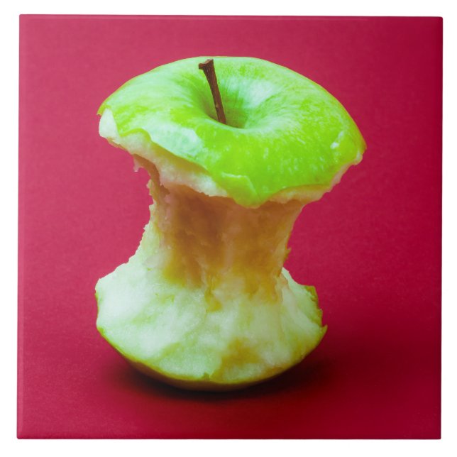 Grüner Apfelkern Fliese (Vorderseite)