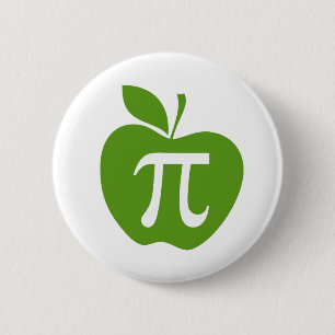 Grüner Apple-PU Button