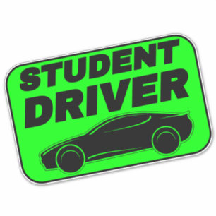 Grüner Aufkleber für neue Autofahrer (Studentenfah