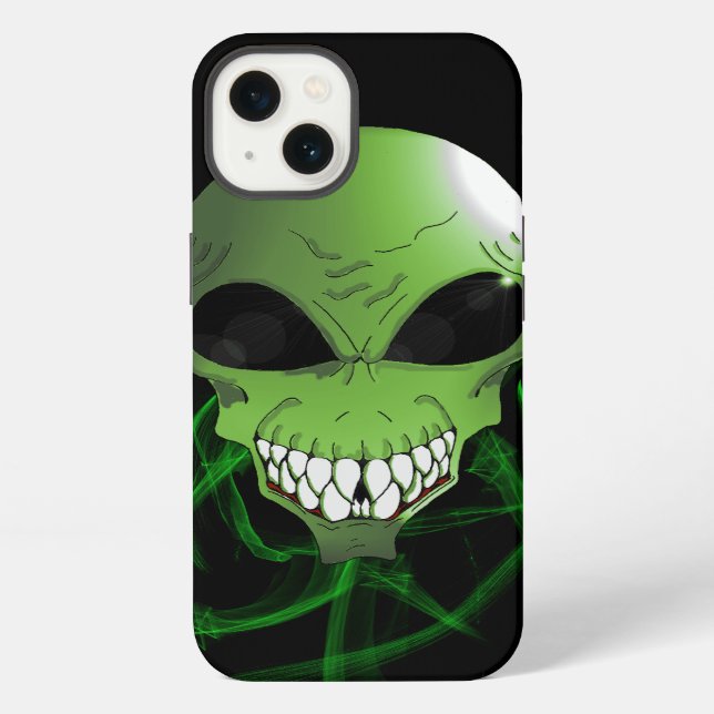 Grüner Außerirdischer Apple iPhone 8/7, Robuste Te Hülle (Rückseite)