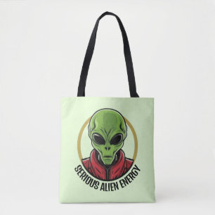 Grüner Außerirdischer Tasche
