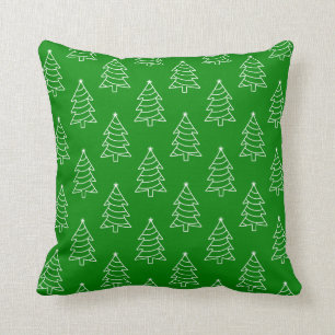 Grüner Background-Kissen für den Weihnachtsbaum Kissen