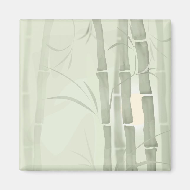 Grüner Bambus Magnet (Vorne)