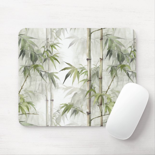 Grüner Bambus Mousepad (Mit Mouse)