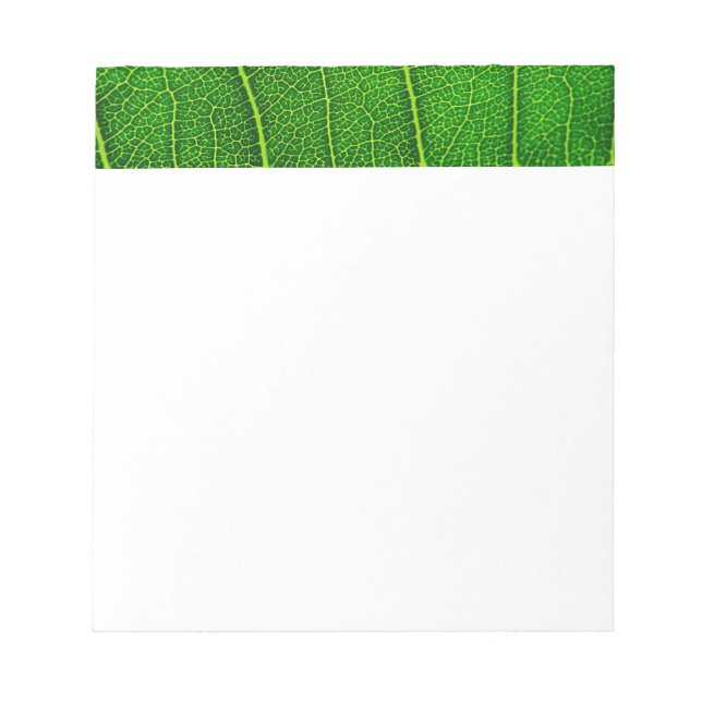 Grüner Baum Blatt Notizblock (Vorderseite)