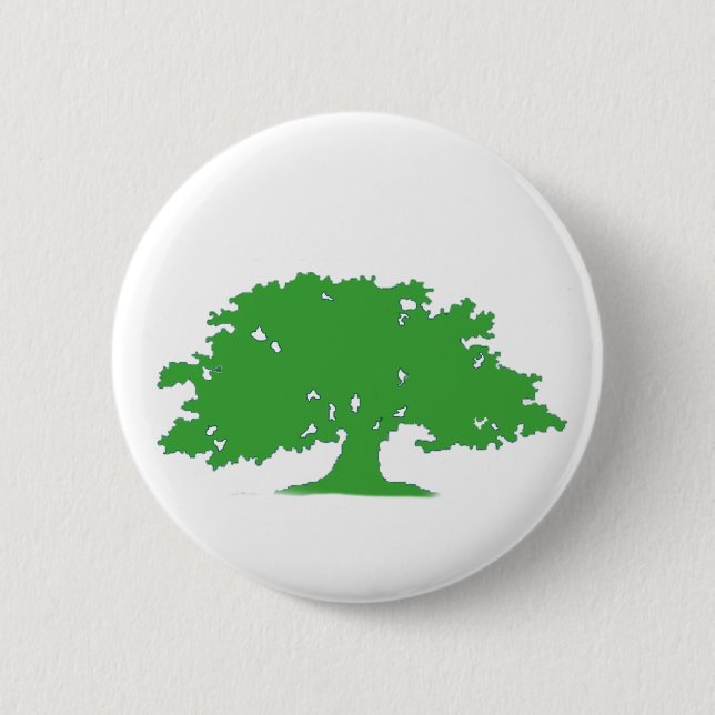 Grüner Baum Button (Vorderseite)
