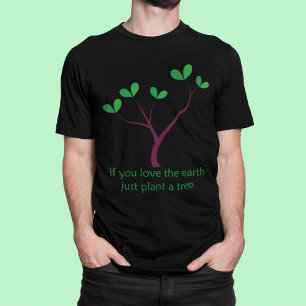 Grüner Baum mit Öko Slogan - Grüner Baum mit Öko-f T-Shirt