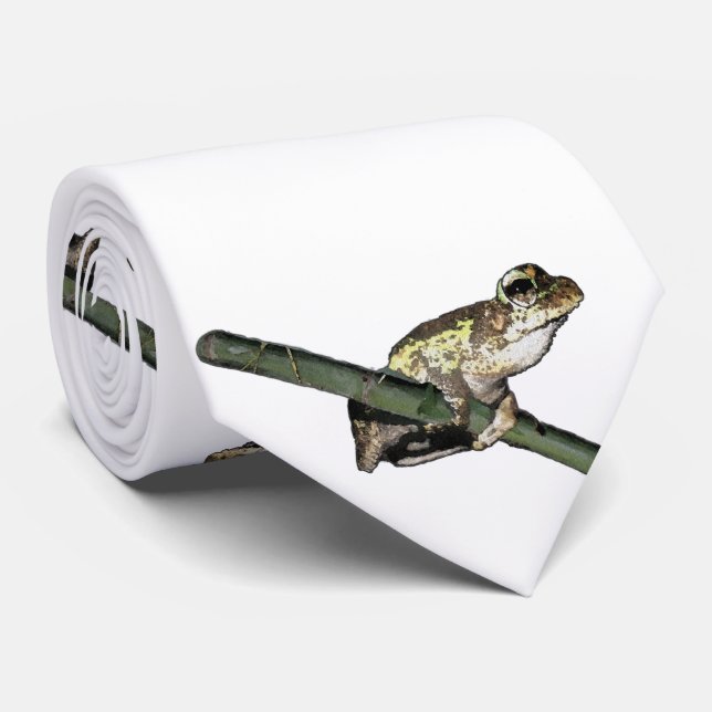 Grüner Baumfrosch gestrichen, Necktie Krawatte (Gerollt)
