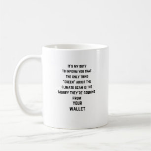 Grüner Betrug - Kaffeetasse