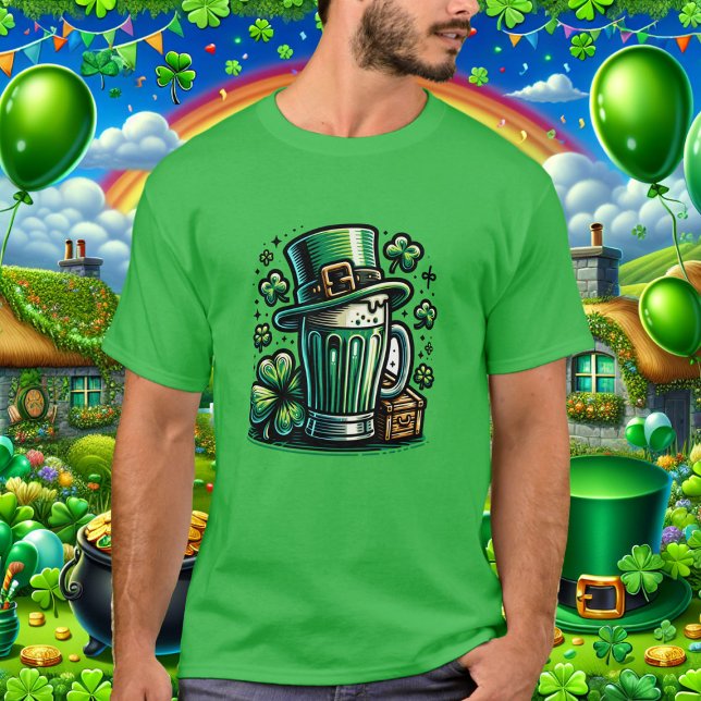 Grüner Bierhut T-Shirt (Von Creator hochgeladen)