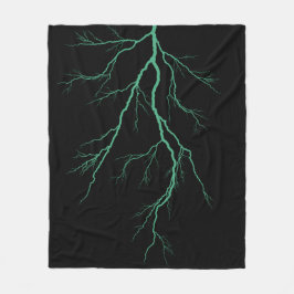 Grüner Blitz Fleecedecke