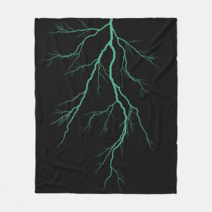 Grüner Blitz Fleecedecke
