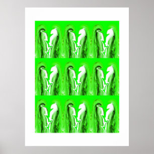 Grüner Blitz Poster