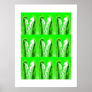Grüner Blitz Poster