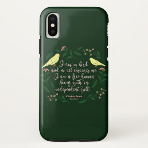 Grüner Blumenvogel Jane Eyre Charlotte Bronte Case-Mate iPhone Hülle