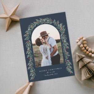 Grüner Bogen Moderne Schrift Foto Weihnachten