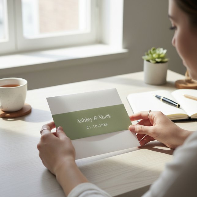 Grüner Brautgarten Einladungsbanderole (Von Creator hochgeladen)