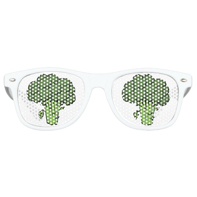 Grüner Brokkoli Partybrille (Vorderseite)