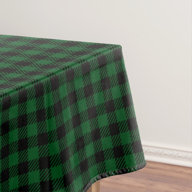 Grüner Büffel Karo Tischdecke (Beispiel)