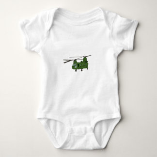 Grüner CH-47 Chinook Militär-Hubschrauber Baby Strampler
