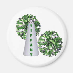 Grüner Cheerleader-Magnet Magnet