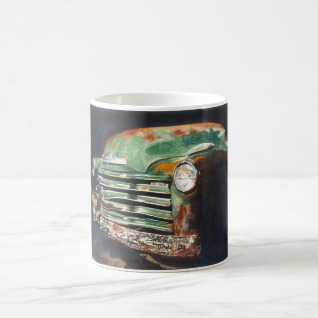 Grüner Chevy LKW Kaffeetasse (Mittel)