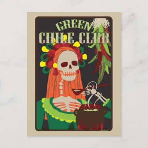 Grüner Chile Postkarte