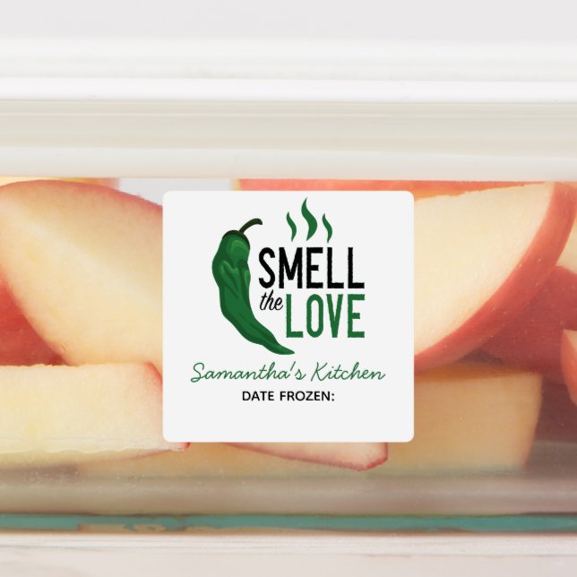 Grüner Chile Riecht die Liebe Labels Etiketten (Befestigt)