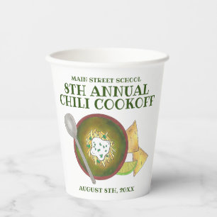 Grüner Chili Verde Chili Kochabkoch Pappbecher